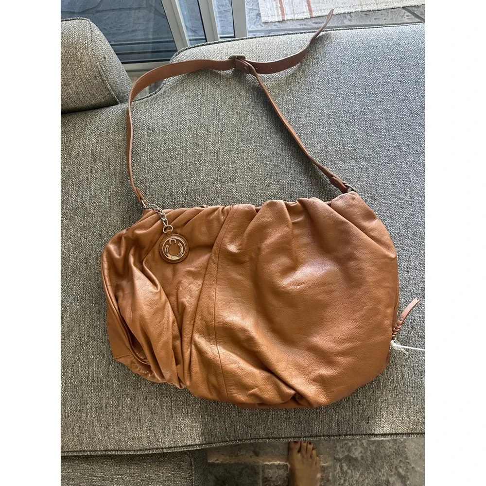 Concealed Carry Woolstenhulme Designer Bags Brown Leather Hobo Shoulder Bag NWOT